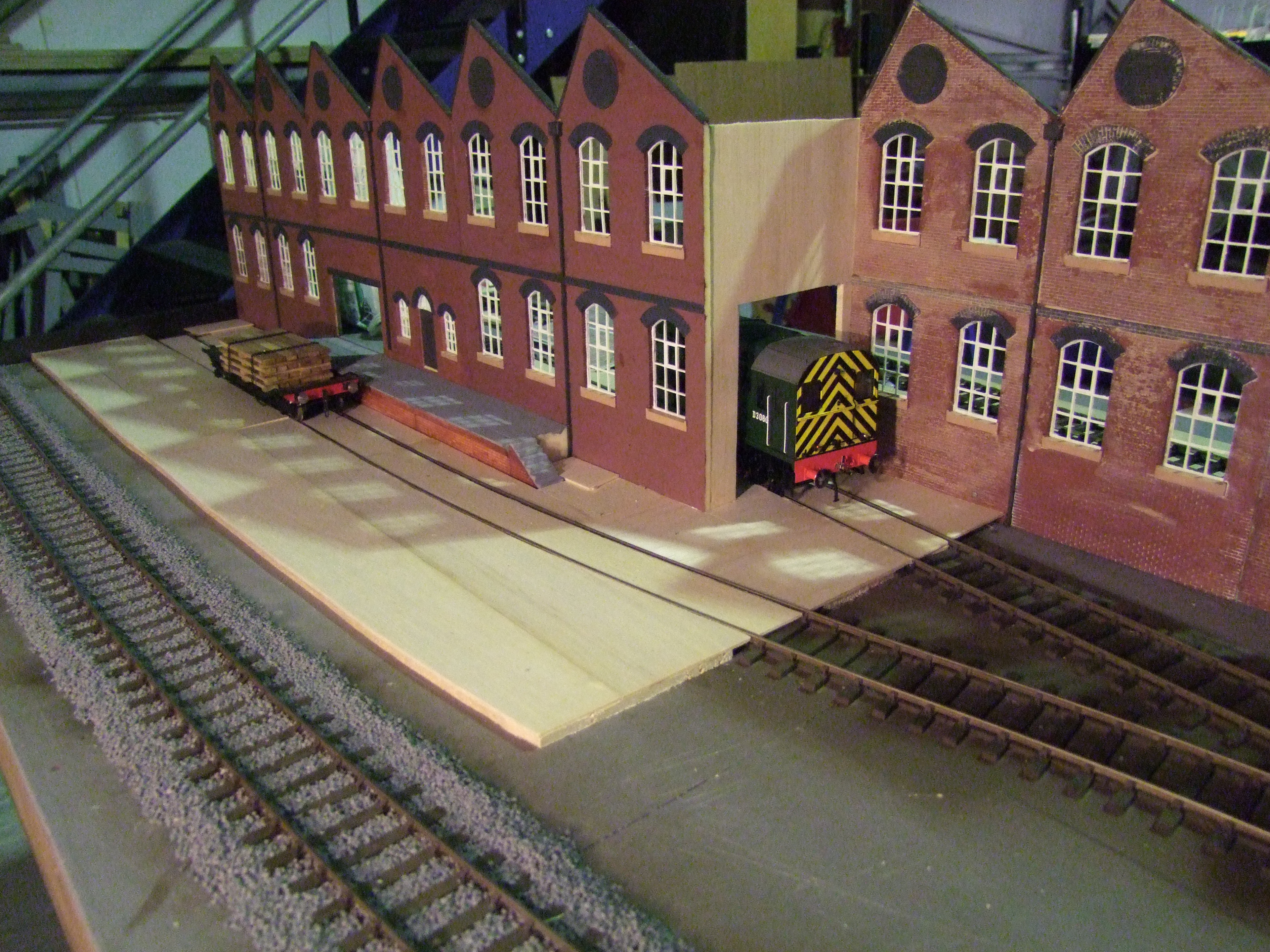 O Gauge Low Relief Factory Scale Model Railway building